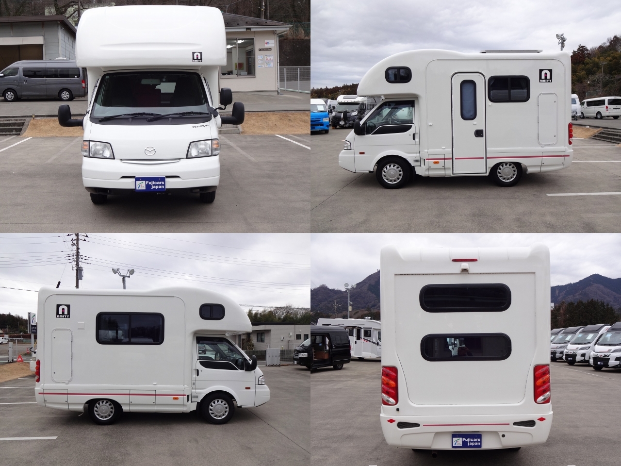 キャンピングカー キャブコン ﾎﾞﾝｺﾞ AtoZｱﾐﾃｨ FFﾋｰﾀｰ 冷蔵庫 ｿｰﾗｰ