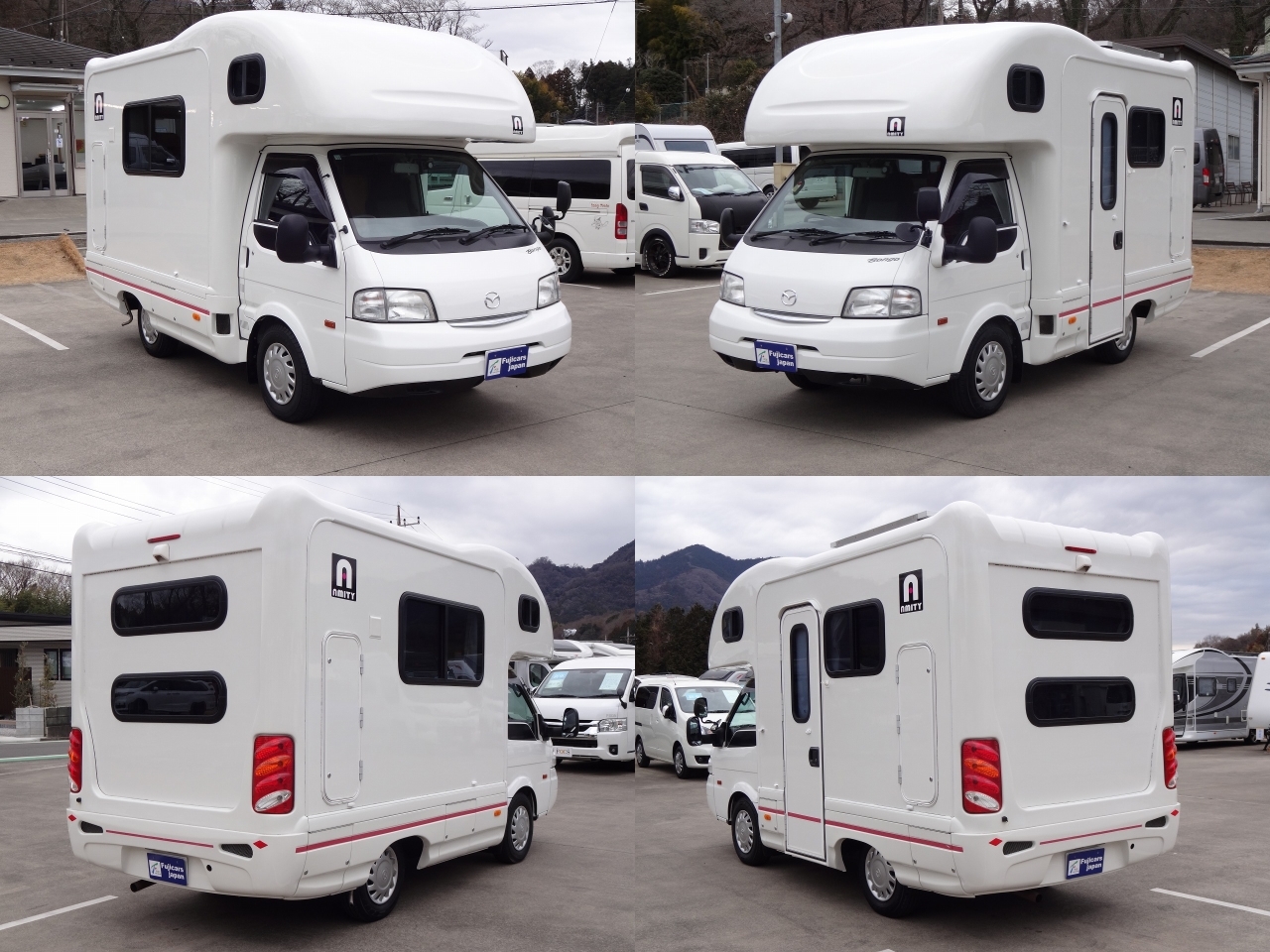 キャンピングカー キャブコン ﾎﾞﾝｺﾞ AtoZｱﾐﾃｨ FFﾋｰﾀｰ 冷蔵庫 ｿｰﾗｰ