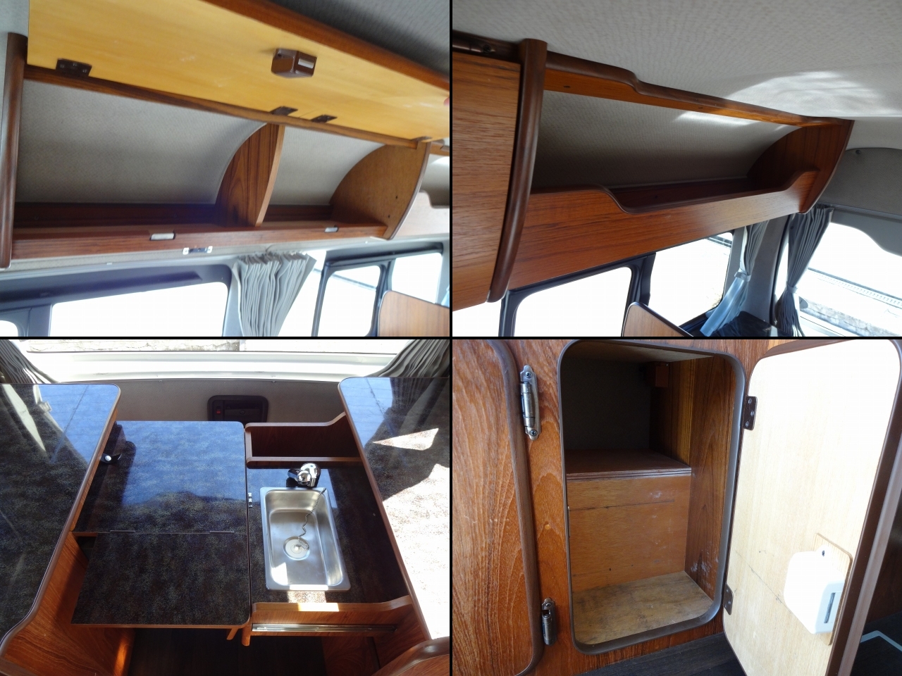 キャンピングカー バンコン ﾊｲｴｰｽ ﾋﾞｰｸﾙ ｸｯﾁｪｯﾀ　FF　展開式二段ﾍﾞｯﾄﾞ