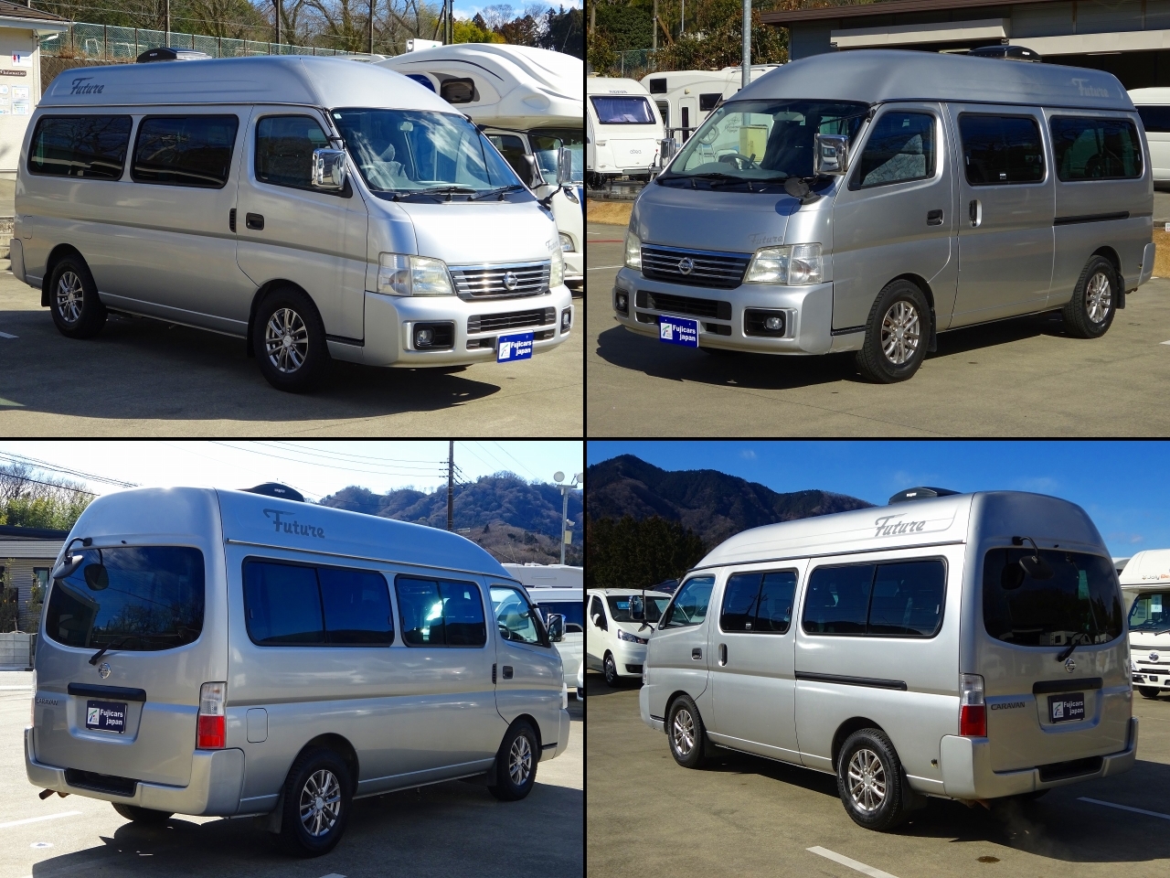 キャンピングカー バンコン ｷｬﾗﾊﾞﾝ ﾋﾞｰｸﾙ ﾌｭｰﾁｬｰ　FF　冷蔵庫