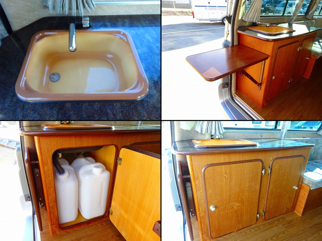 キャンピングカー バンコン ｷｬﾗﾊﾞﾝ ﾋﾞｰｸﾙ ﾌｭｰﾁｬｰ　FF　冷蔵庫