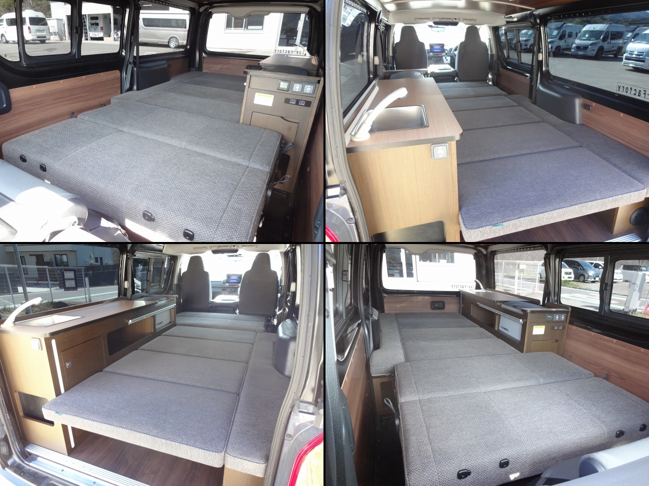 キャンピングカー バンコン ﾊｲｴｰｽ ｳｴｲﾝｽﾞ神奈川 ﾕｰﾍﾞｰｽﾜﾝ　FF暖房