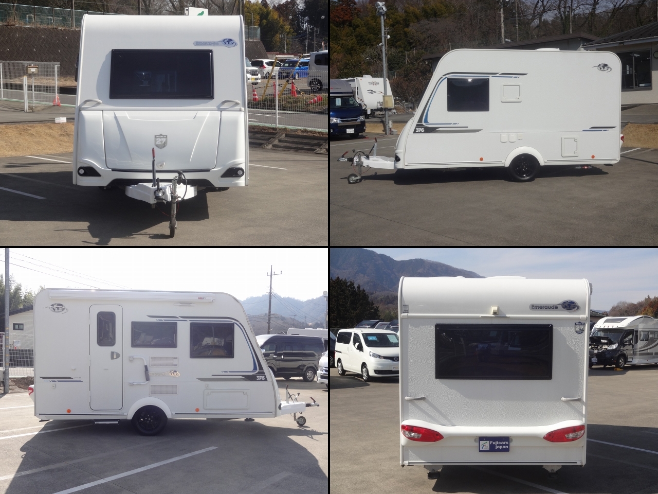 キャンピングカー トレーラー ﾄﾘｶﾞﾉ ｴﾒﾛｰﾄﾞ376VIP　けん引免許不要