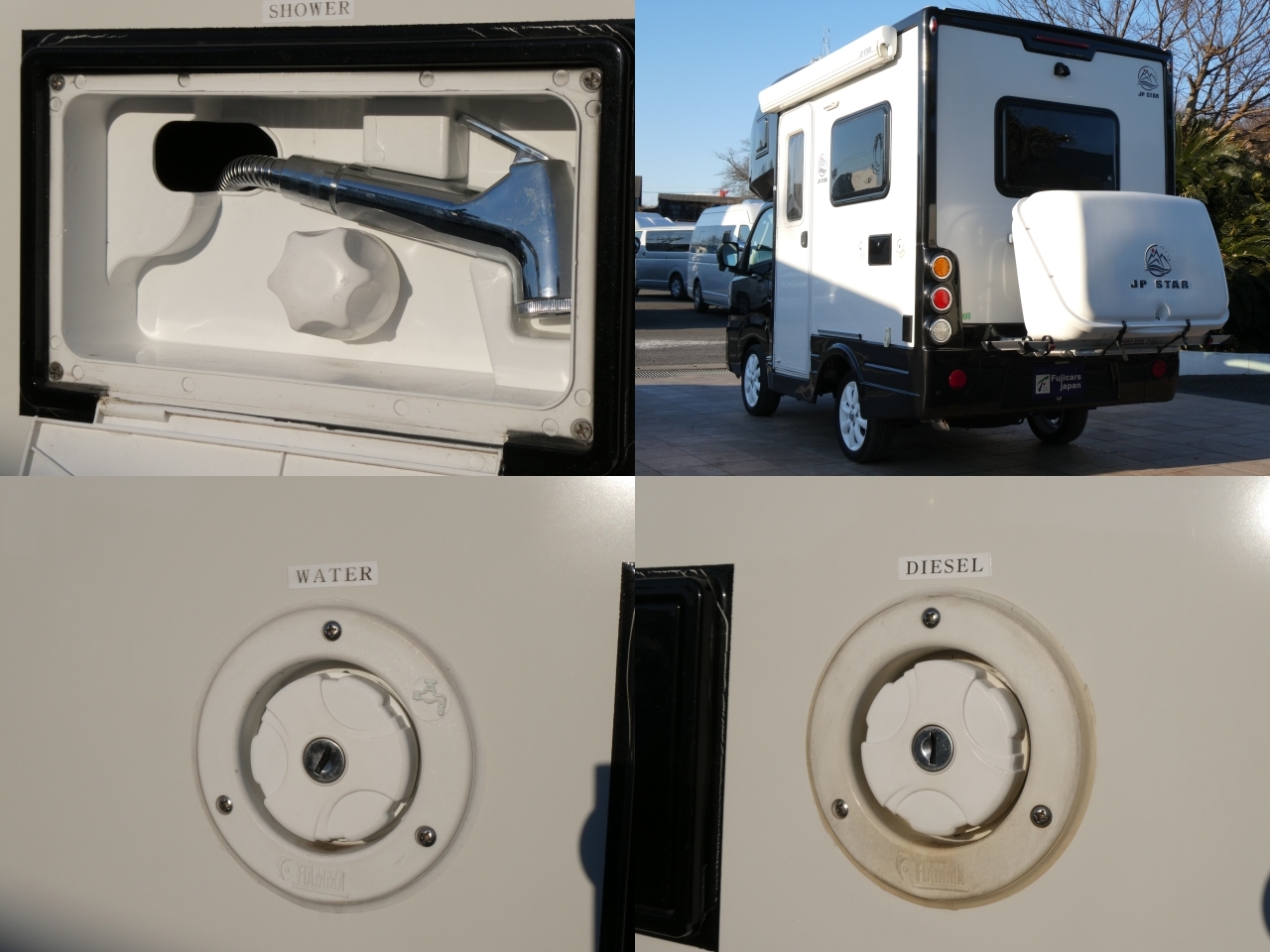 キャンピングカー 軽キャンパー JPｽﾀｰ　ﾊｯﾋﾟｰ1+　4WD　DCｸｰﾗｰ　ﾘﾁｳﾑ