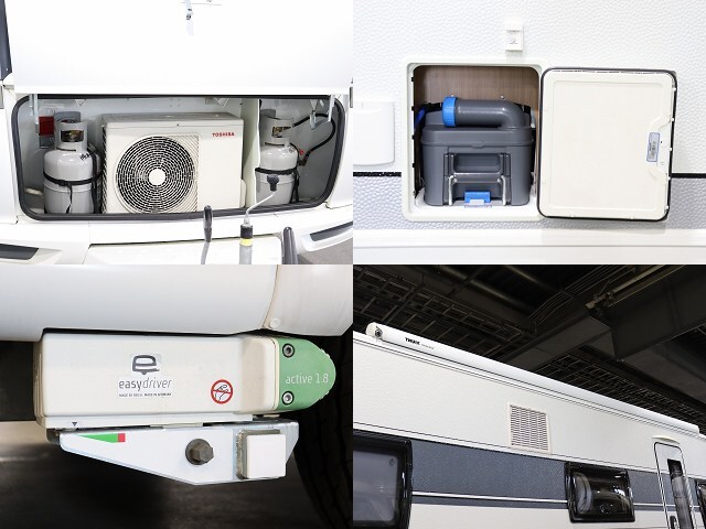 キャンピングカー トレーラー ﾎﾋﾞｰ 545KMF　ｶﾞｽFF　家庭用ｴｱｺﾝ　2段ﾍﾞｯﾄﾞ