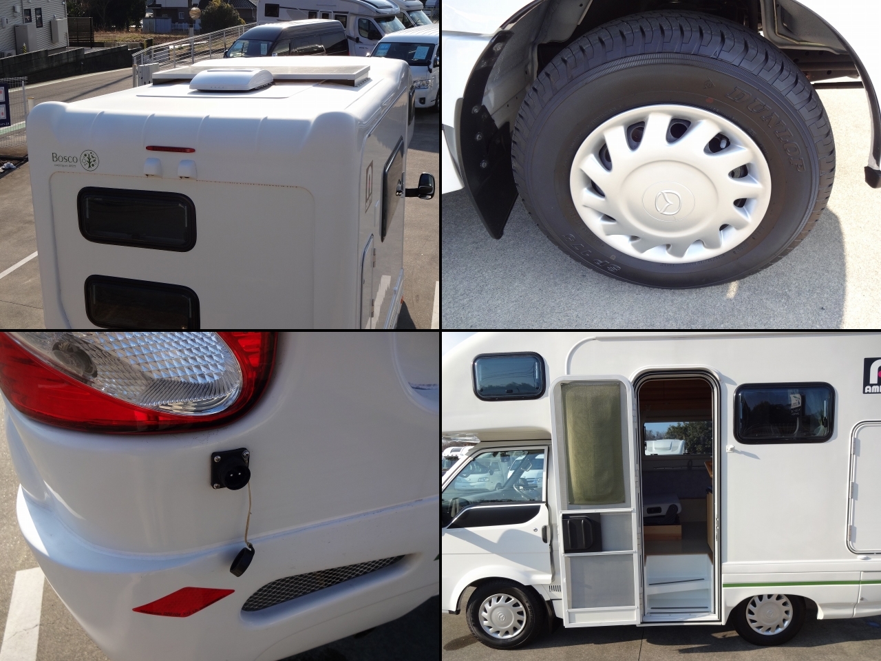 キャンピングカー キャブコン ﾎﾞﾝｺﾞ AtoZ ｱﾐﾃｨ ﾎﾞｽｺ　ｳｨﾝﾄﾞｳｴｱｺﾝ