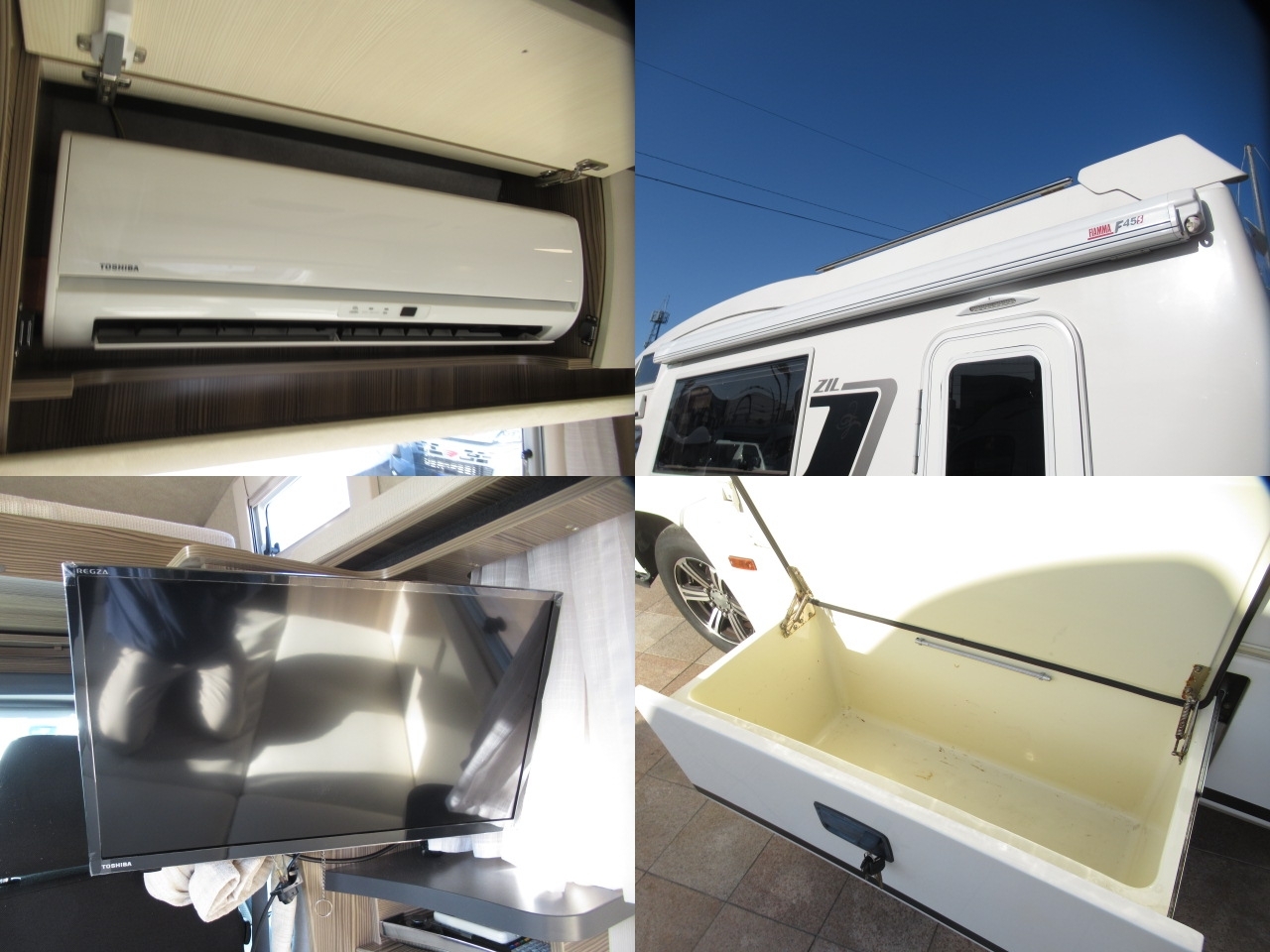 キャンピングカー キャブコン ﾊﾞﾝﾃｯｸ　ｼﾞﾙ　足廻り強化　家AC　ｿｰﾗｰ　FF