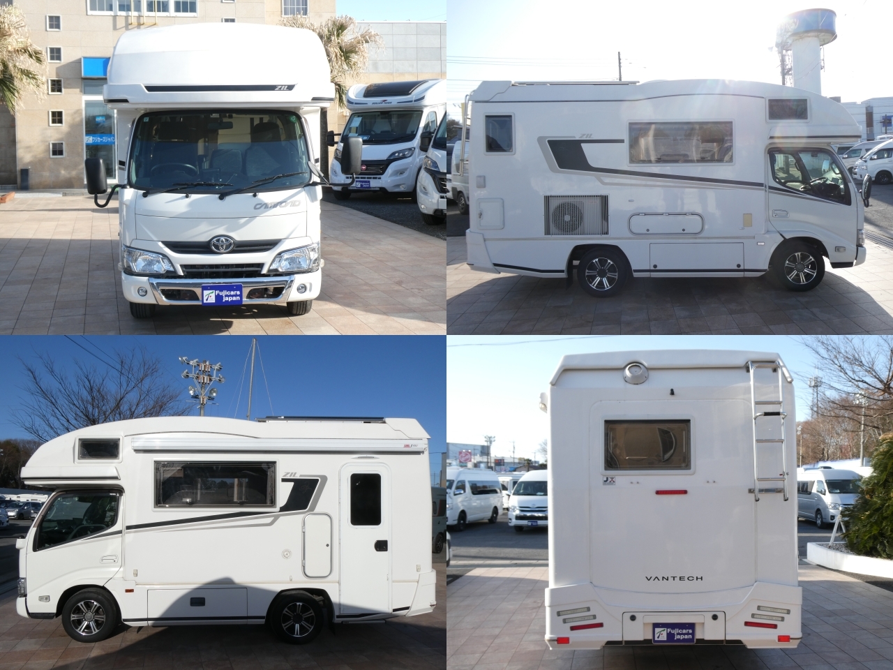 キャンピングカー キャブコン ﾊﾞﾝﾃｯｸ　ｼﾞﾙ　足廻り強化　家AC　ｿｰﾗｰ　FF