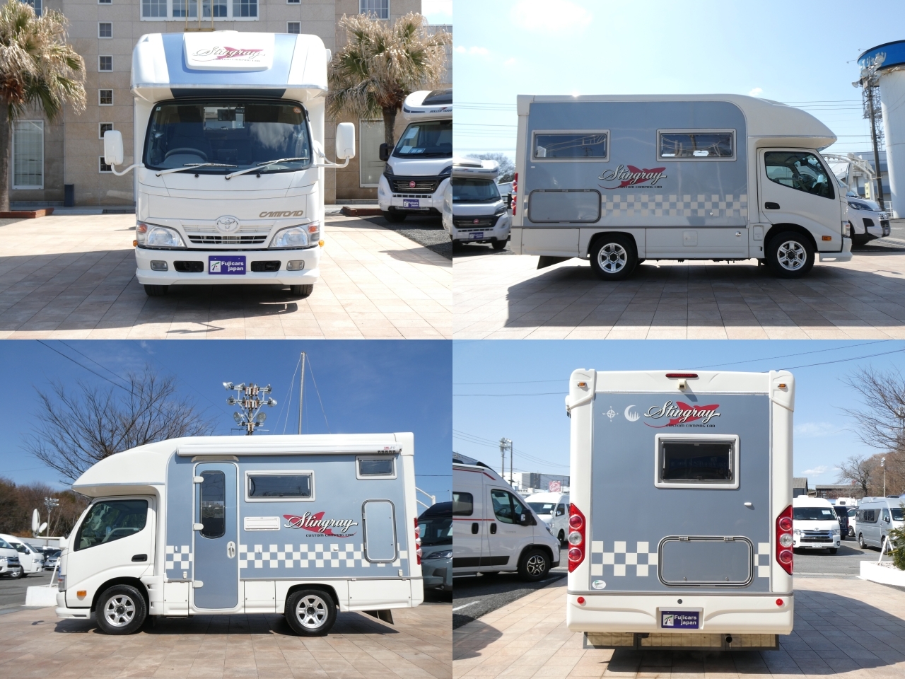 キャンピングカー キャブコン ﾅｯﾂRV　ｽﾃｨﾝｸﾞﾚｲ　窓ｸｰﾗｰ　ｿｰﾗｰﾊﾟﾈﾙ　FF