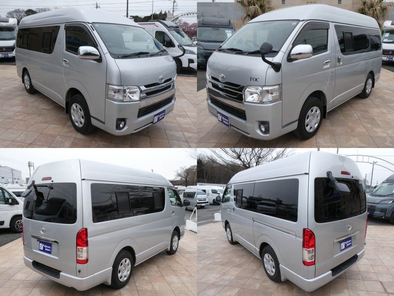 キャンピングカー バンコン FOCS　DSｺﾝﾊﾟｸﾄ　軽油4WD　FFﾋｰﾀｰ　冷蔵庫