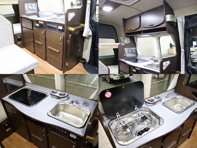 キャンピングカー バンコン ﾊｲｴｰｽ ｱﾙﾍﾟｼﾞｵ ﾘﾗｯｸｽ 4WD　FFﾋｰﾀｰ