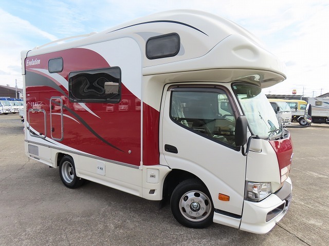 キャンピングカー キャブコン ｶﾑﾛｰﾄﾞﾅｯﾂｸﾚｱ5.3Xｴﾎﾞﾘｭｰｼｮﾝ家ｴｱｺﾝ