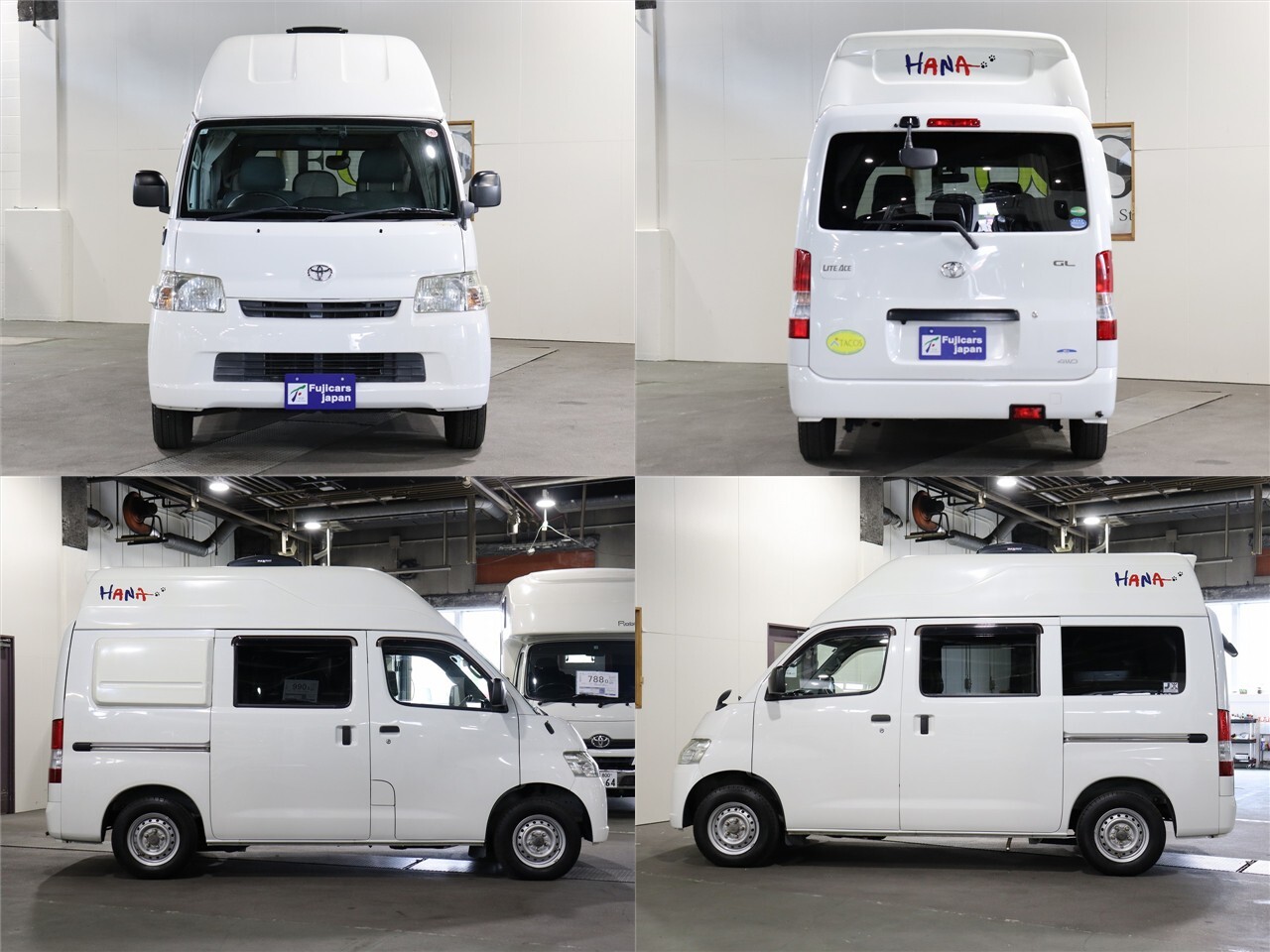 キャンピングカー バンコン ﾗｲﾄｴｰｽ ﾀｺｽ ﾊﾅ4WD　FFﾋｰﾀｰ　ｲﾝﾊﾞｰﾀｰ