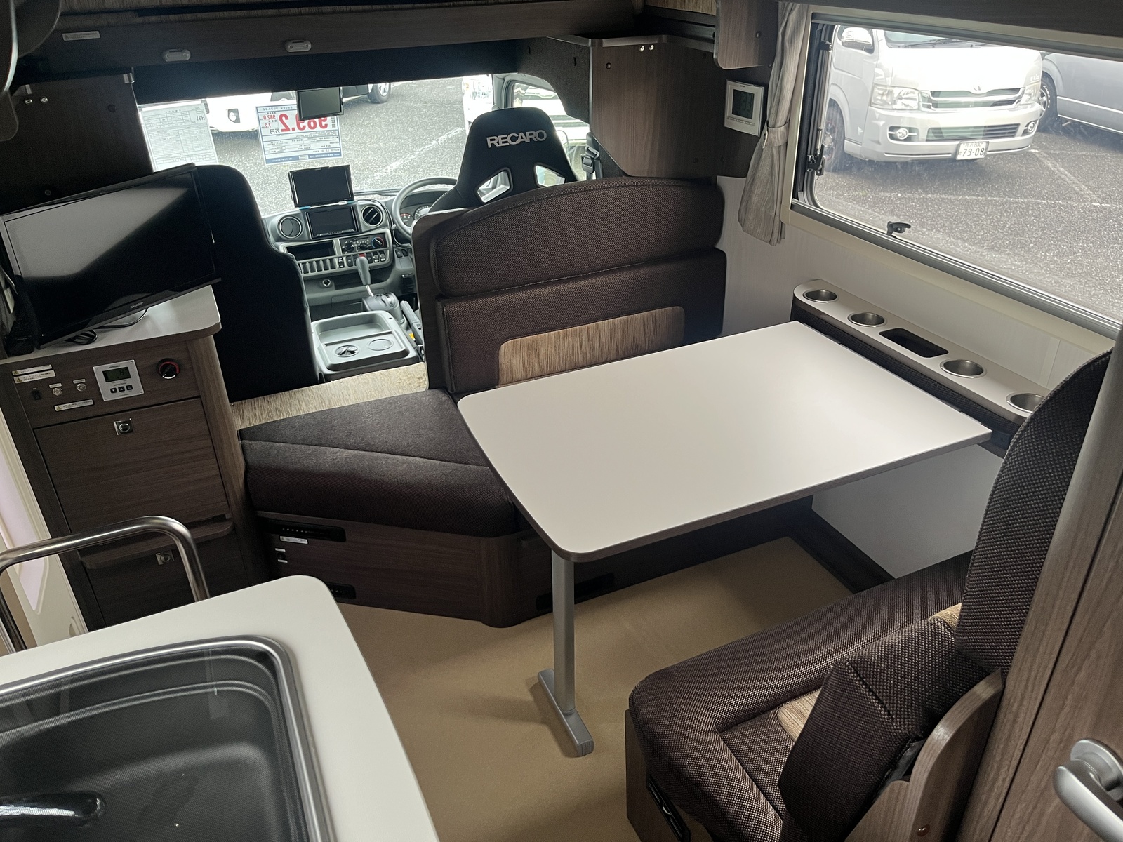 キャンピングカー キャブコン ﾅｯﾂRV ｸﾚｱ5.3Zｴﾎﾞ 4WD 1ｵｰﾅｰ