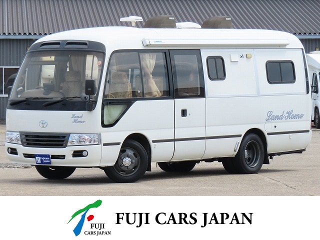 キャンピングカー バスコン コースター RVランド ランドホーム FFヒーター窓埋め