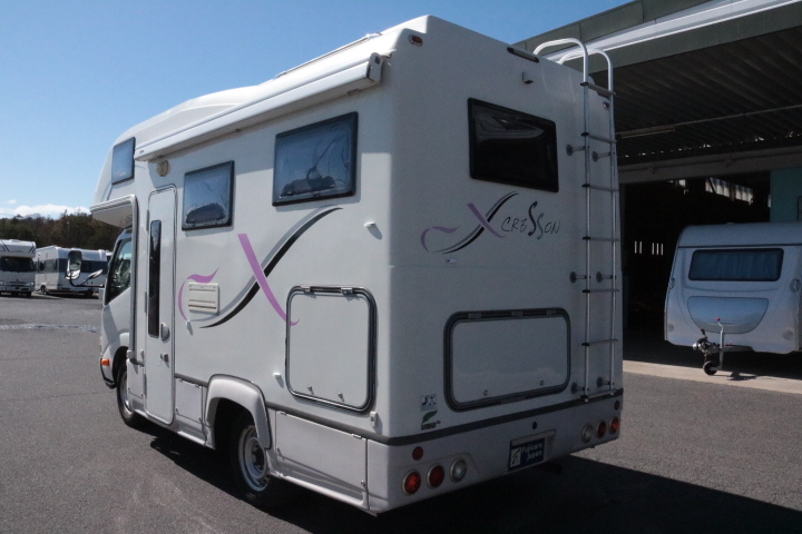 キャンピングカー キャブコン ｶﾑﾛｰﾄﾞ ﾅｯﾂRVｸﾚｿﾝX 家庭用ｴｱｺﾝ FF暖房