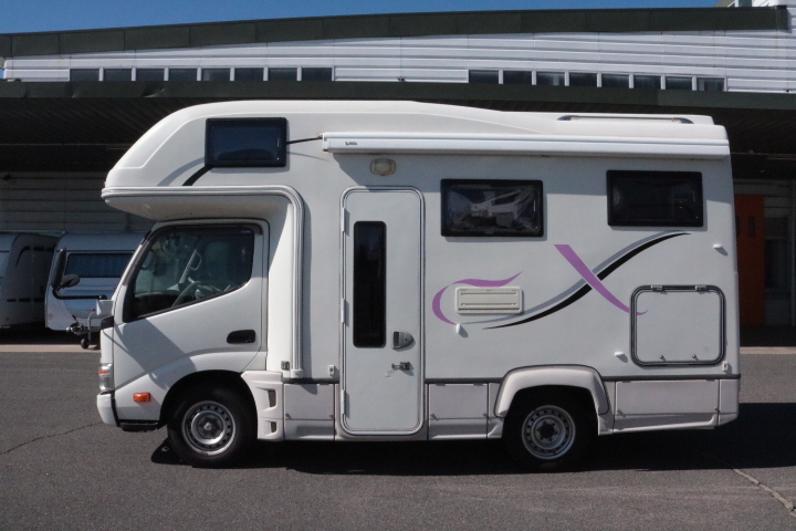 キャンピングカー キャブコン ｶﾑﾛｰﾄﾞ ﾅｯﾂRVｸﾚｿﾝX 家庭用ｴｱｺﾝ FF暖房