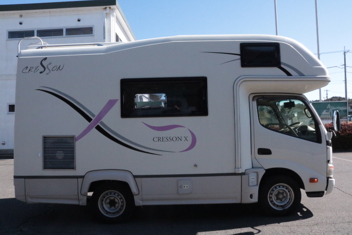 キャンピングカー キャブコン ｶﾑﾛｰﾄﾞ ﾅｯﾂRVｸﾚｿﾝX 家庭用ｴｱｺﾝ FF暖房