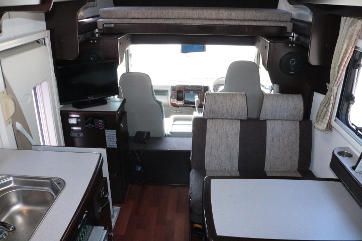 キャンピングカー キャブコン ｶﾑﾛｰﾄﾞ ﾅｯﾂRVｸﾚｿﾝX 家庭用ｴｱｺﾝ FF暖房