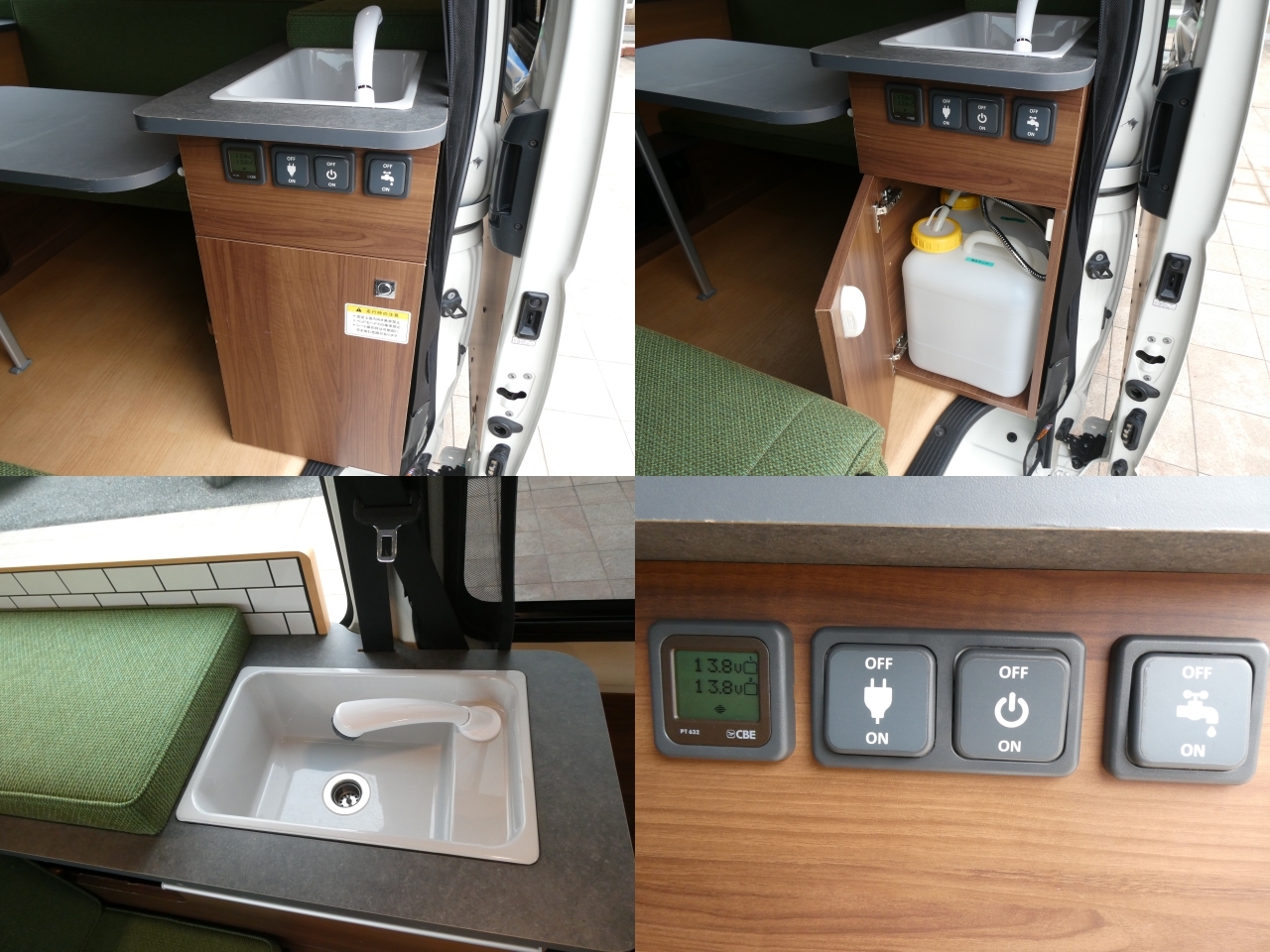 キャンピングカー バンコン ﾄｲﾌｧｸﾄﾘｰ　ｸﾞﾘｰﾝﾊﾞﾃﾞｨ　FFﾋｰﾀｰ