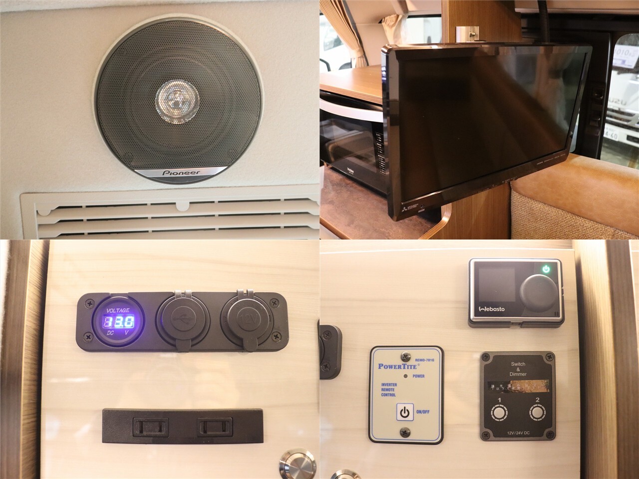 キャンピングカー バンコン ｷｬﾗﾊﾞﾝ ﾚｸﾋﾞｨ ｲｿﾞﾗ 4WD　FF　家庭用AC