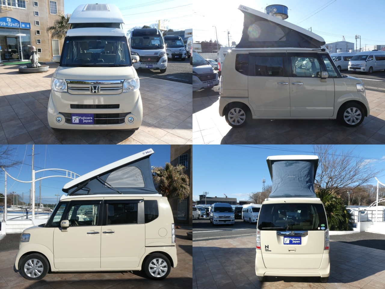 キャンピングカー 軽キャンパー N-BOX　ﾎﾜｲﾄﾊｳｽ　ｷｬﾝﾊﾟｰﾈｵ　4WD　ｿｰﾗｰ