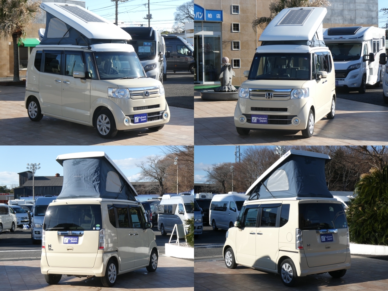 キャンピングカー 軽キャンパー N-BOX　ﾎﾜｲﾄﾊｳｽ　ｷｬﾝﾊﾟｰﾈｵ　4WD　ｿｰﾗｰ