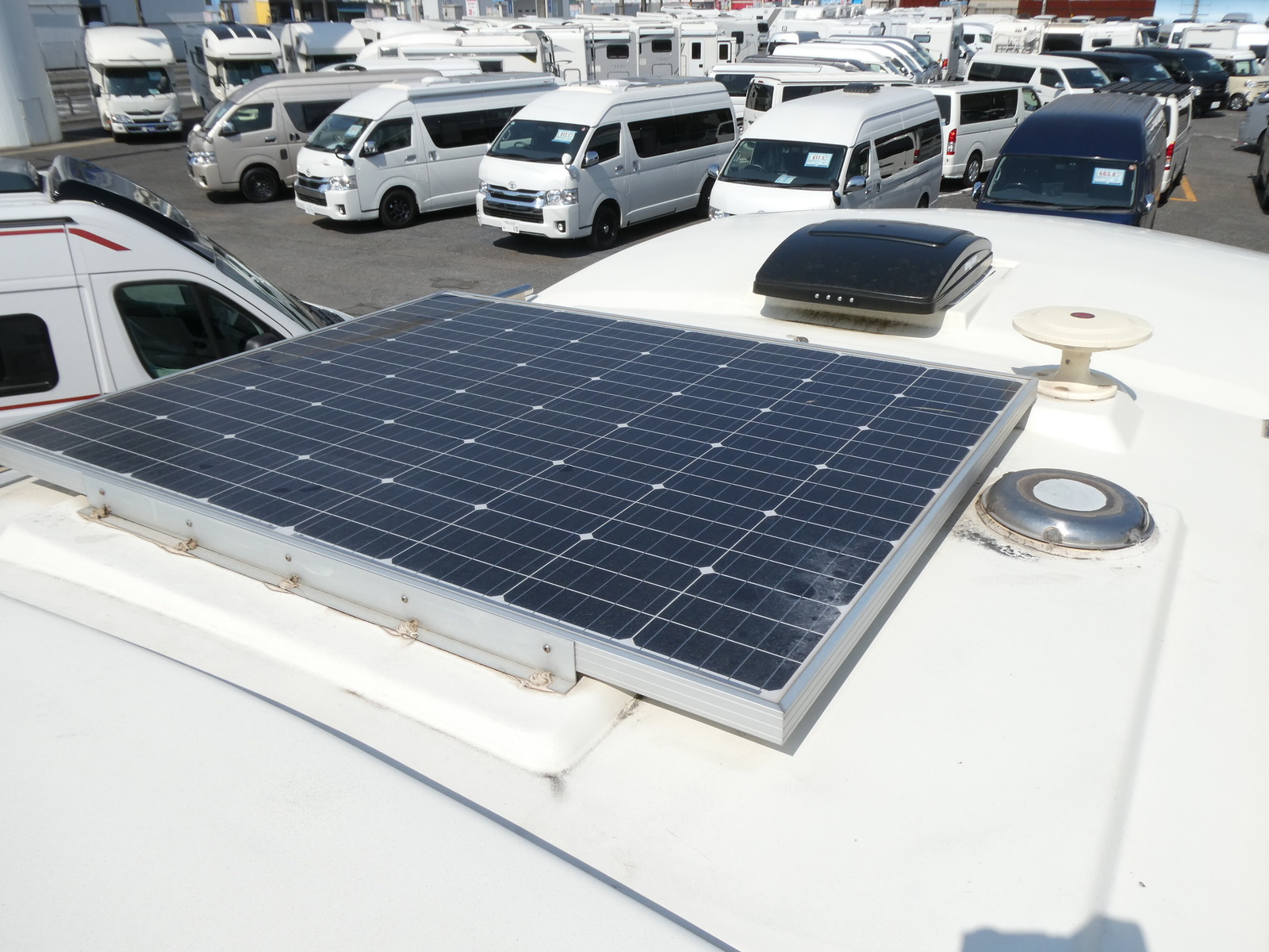 キャンピングカー キャブコン ﾊﾞﾝﾃｯｸ　ｼﾞﾙ520　KDY系　家AC　ｿｰﾗｰ