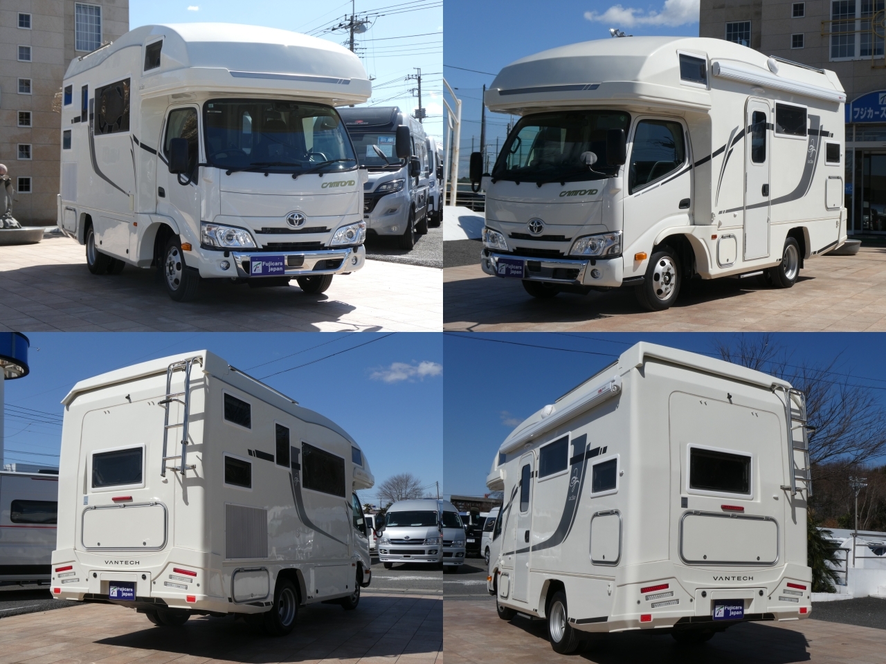 キャンピングカー キャブコン ﾊﾞﾝﾃｯｸ　ｼﾞﾙ520　GDY系ﾘｱﾀﾞﾌﾞﾙﾀｲﾔ　家AC