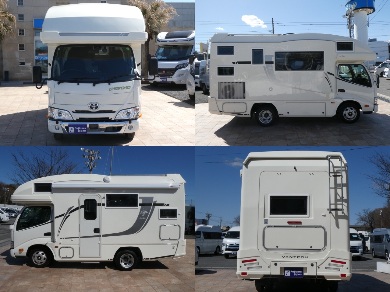 キャンピングカー キャブコン ﾊﾞﾝﾃｯｸ　ｼﾞﾙ520　GDY系ﾘｱﾀﾞﾌﾞﾙﾀｲﾔ　家AC