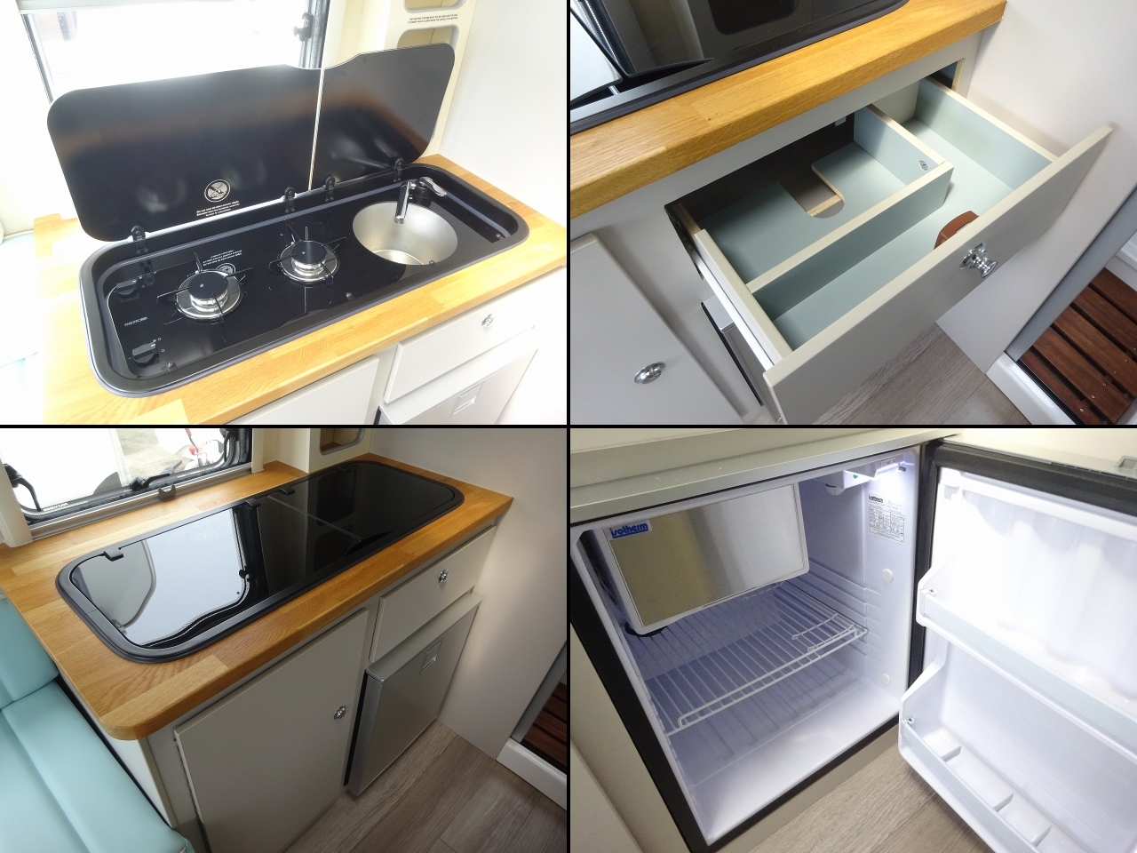 キャンピングカー トレーラー ﾍﾞｱﾌｯﾄ ｷｬﾗﾊﾞﾝ　温水　FF　冷蔵庫