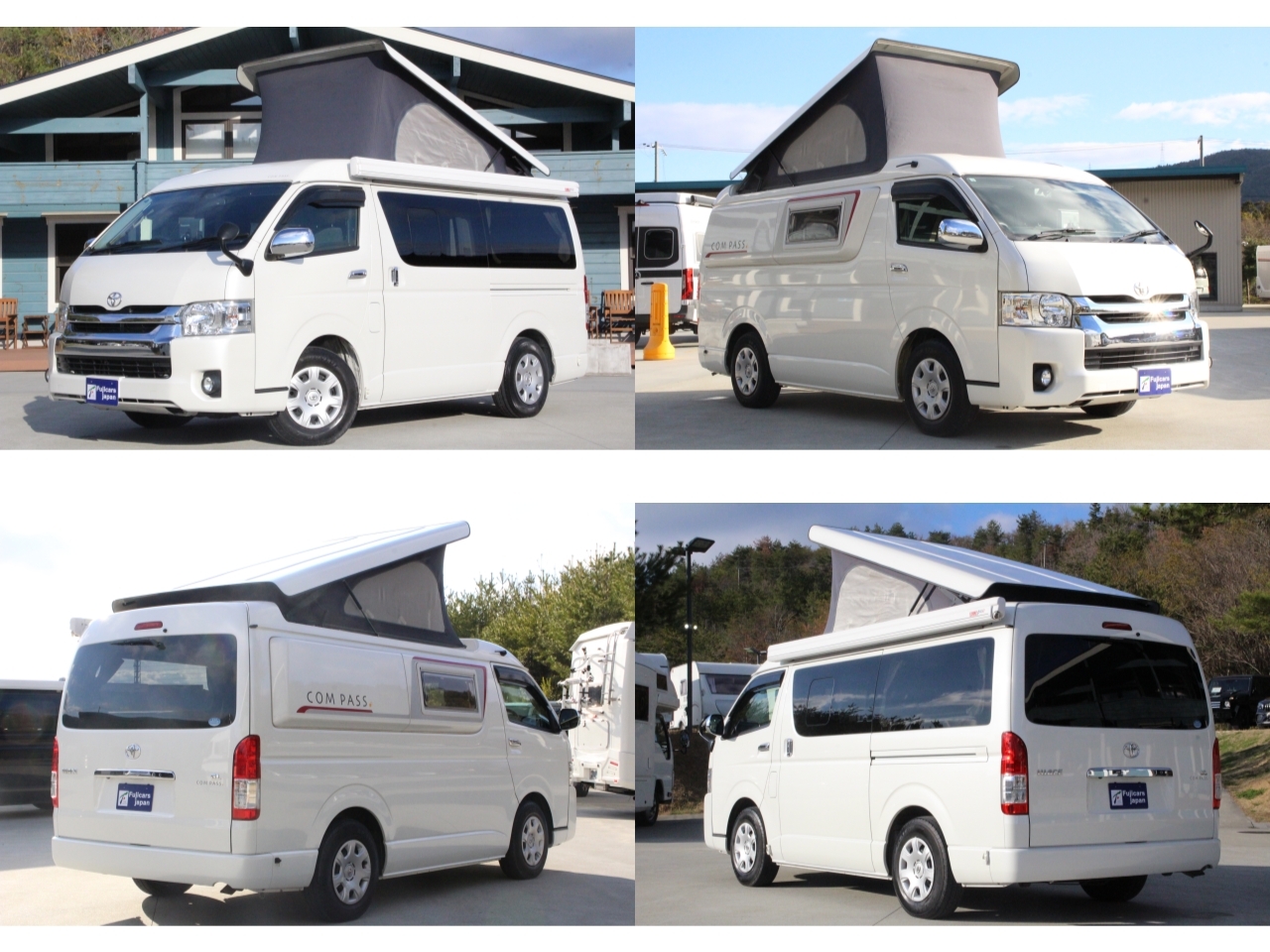 キャンピングカー バンコン ﾊｲｴｰｽ ﾎﾜｲﾄﾊｳｽ ｺﾝﾊﾟｽﾌﾟﾛ FFﾋｰﾀｰ