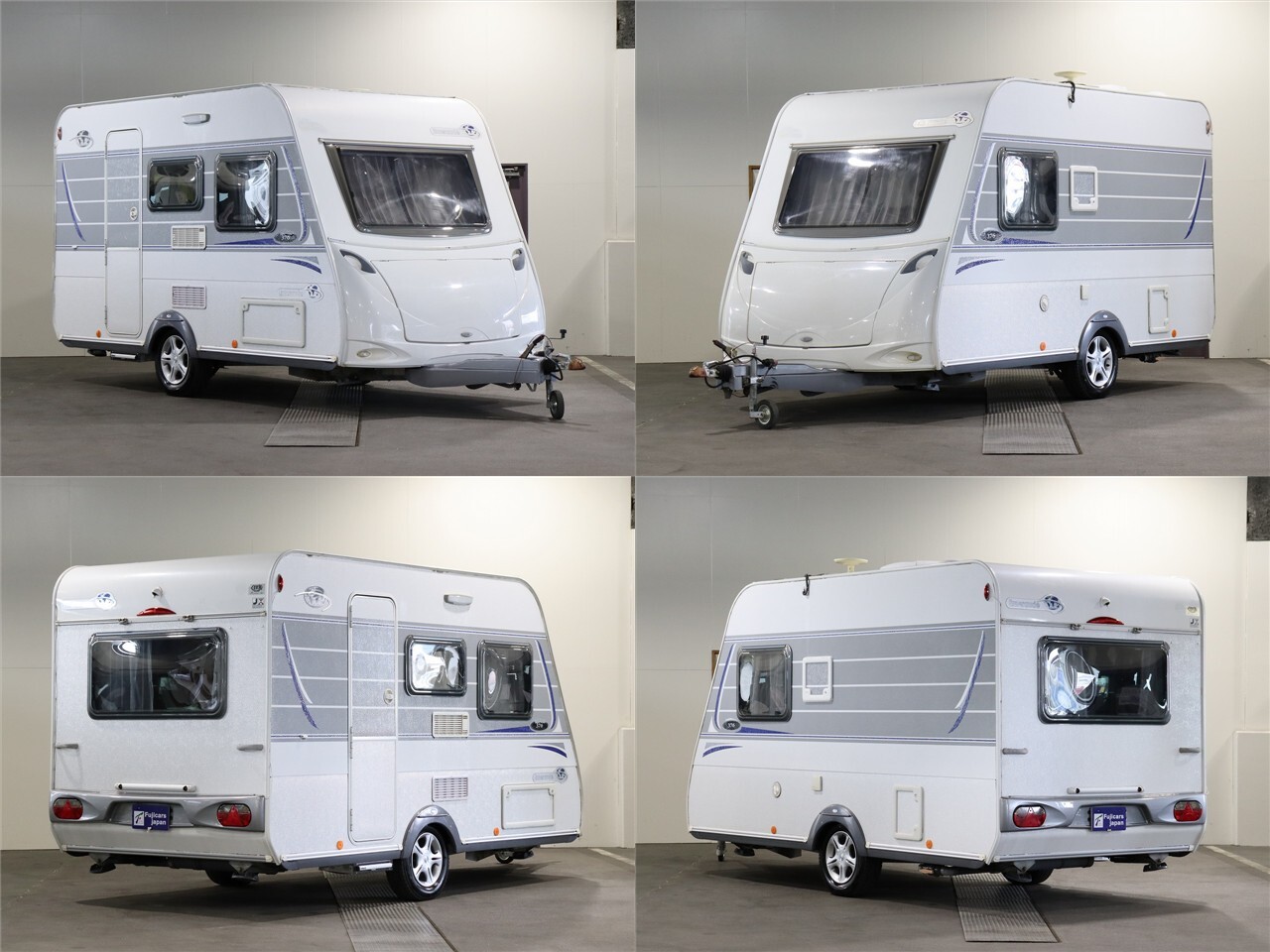 キャンピングカー トレーラー ﾄﾘｶﾞﾉ ｴﾒﾛｰﾄﾞ376　FF　窓用AC　牽引免許不要