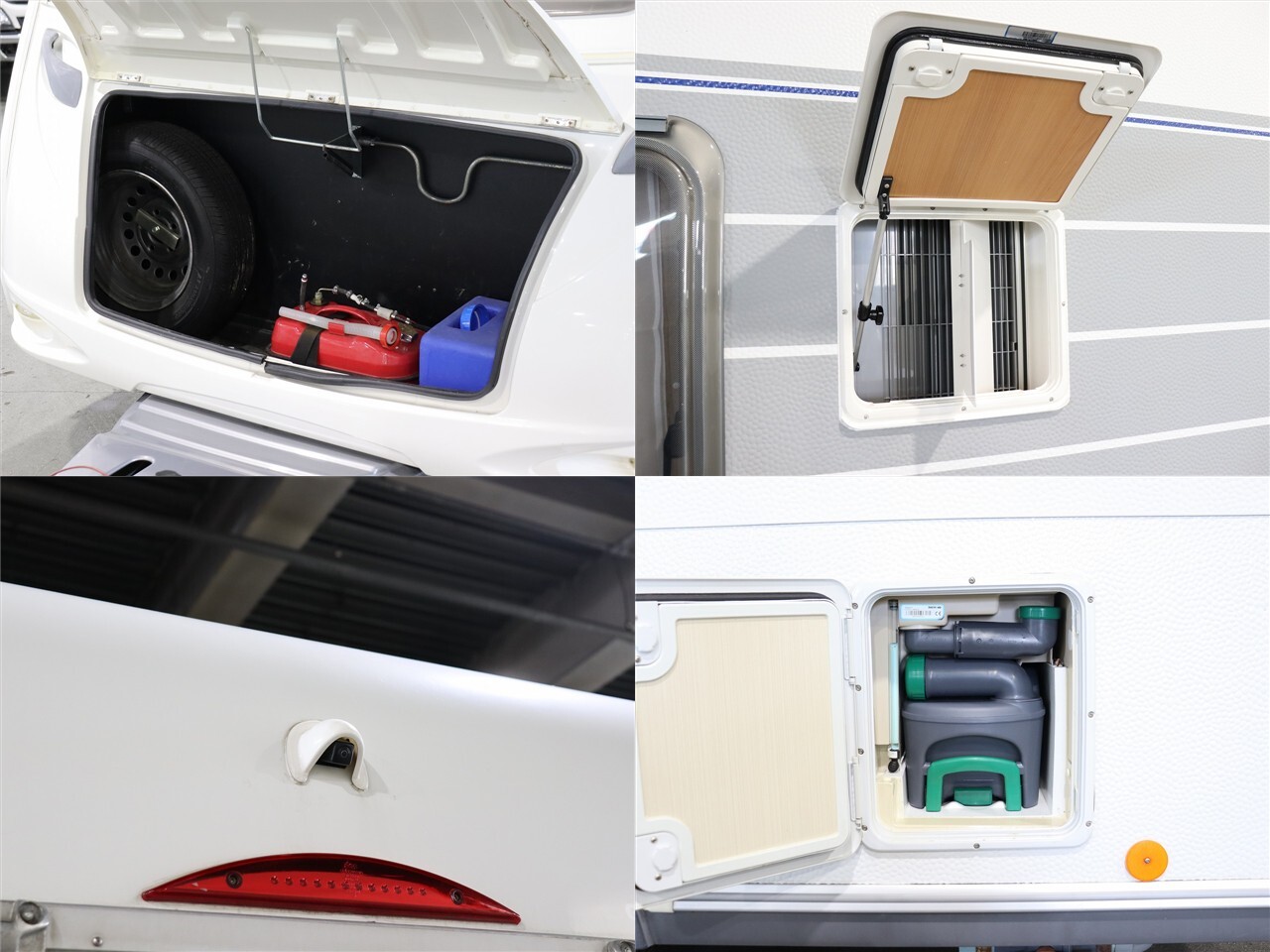 キャンピングカー トレーラー ﾄﾘｶﾞﾉ ｴﾒﾛｰﾄﾞ376　FF　窓用AC　牽引免許不要