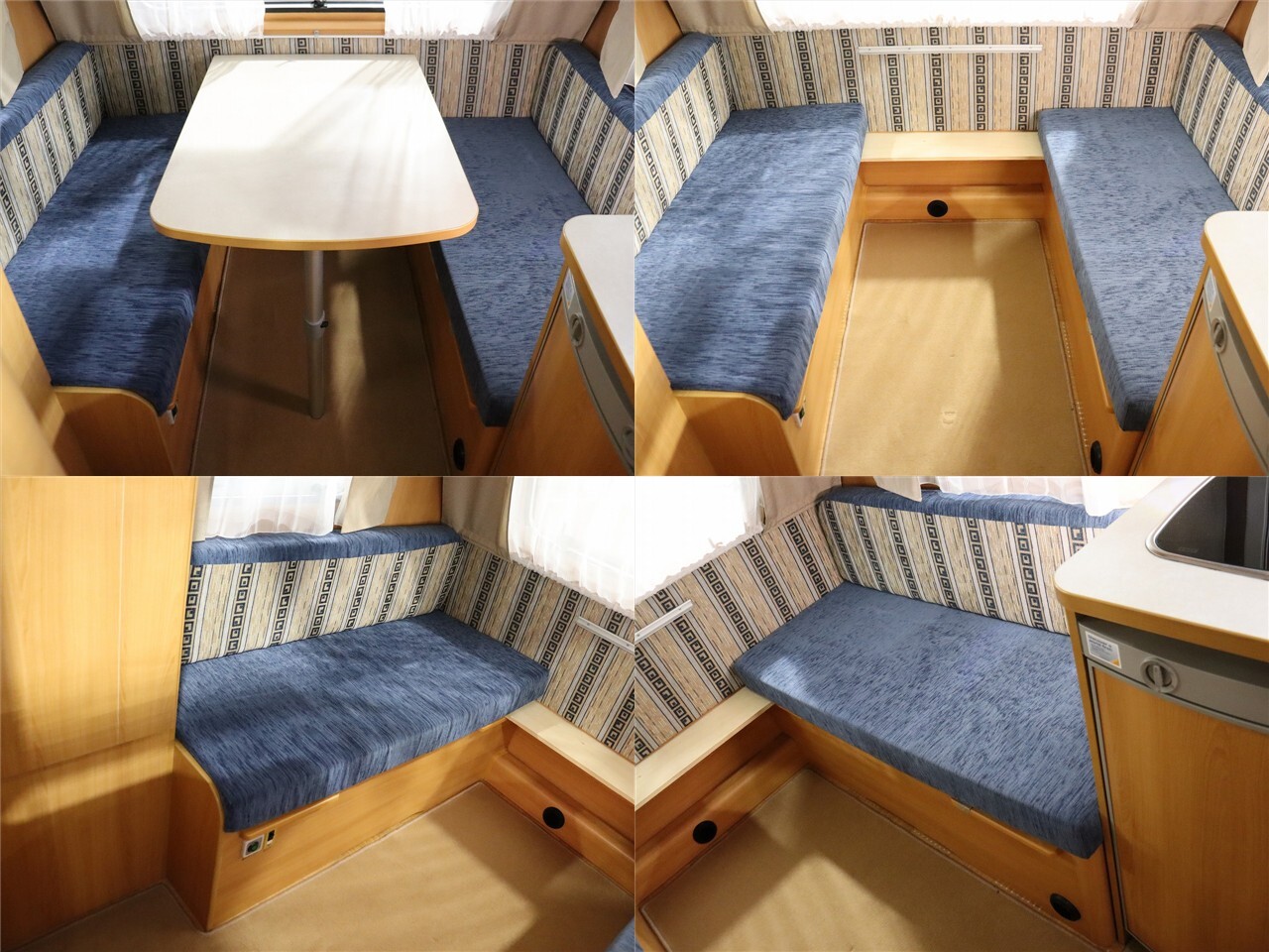 キャンピングカー トレーラー ﾄﾘｶﾞﾉ ｴﾒﾛｰﾄﾞ376　FF　窓用AC　牽引免許不要