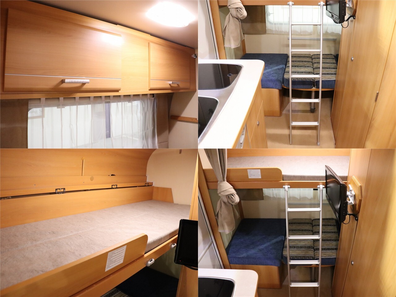 キャンピングカー トレーラー ﾄﾘｶﾞﾉ ｴﾒﾛｰﾄﾞ376　FF　窓用AC　牽引免許不要