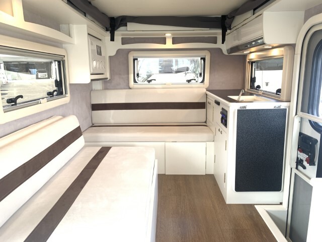 キャンピングカー 軽キャンパー 新相武 ﾓｰﾆﾝｸﾞﾜﾝ ﾎﾟｯﾌﾟUP 12Vｴｱｺﾝ