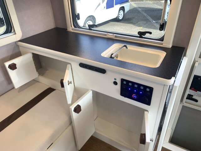 キャンピングカー 軽キャンパー 新相武 ﾓｰﾆﾝｸﾞﾜﾝ ﾎﾟｯﾌﾟUP 12Vｴｱｺﾝ