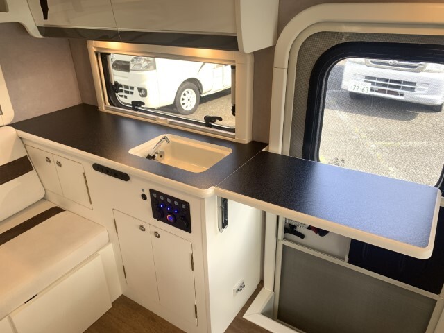 キャンピングカー 軽キャンパー 新相武 ﾓｰﾆﾝｸﾞﾜﾝ ﾎﾟｯﾌﾟUP 12Vｴｱｺﾝ