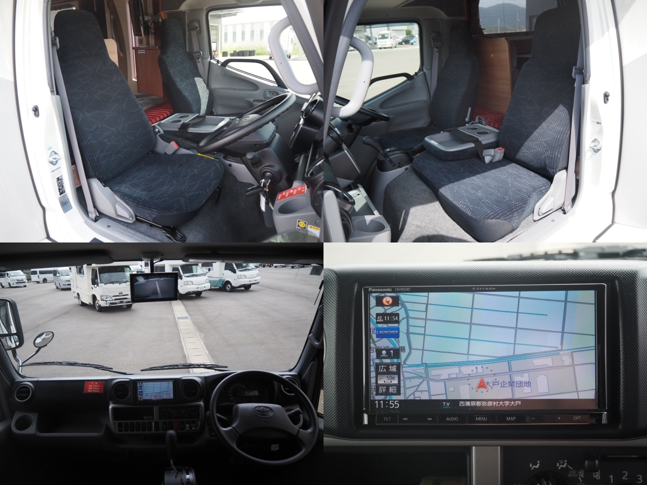 キャンピングカー キャブコン ｶﾑﾛｰﾄﾞﾅｯﾂRVｸﾚｱ5.3Wｴﾎﾞﾘｭｰｼｮﾝ4WD
