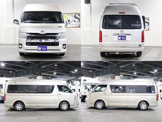 キャンピングカー バンコン ﾊｲｴｰｽ ﾄｲﾌｧｸﾄﾘｰ ﾊﾞｰﾃﾞﾝ　4WD　FF