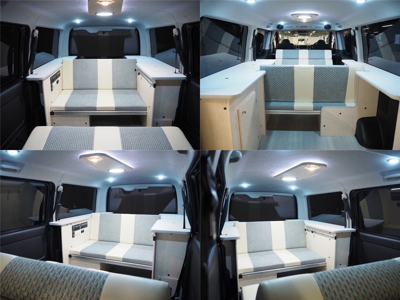 キャンピングカー バンコン ﾊｲｴｰｽ ｱﾙﾄﾋﾟｱｰﾉ 4WD　ｲﾝﾊﾞｰﾀｰ1500W