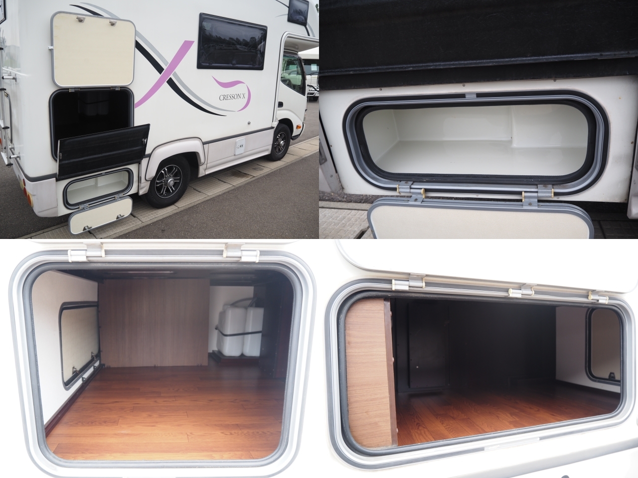 キャンピングカー キャブコン ｶﾑﾛｰﾄﾞ ﾅｯﾂRV ｸﾚｿﾝX 4WD 家庭用ｴｱｺﾝ