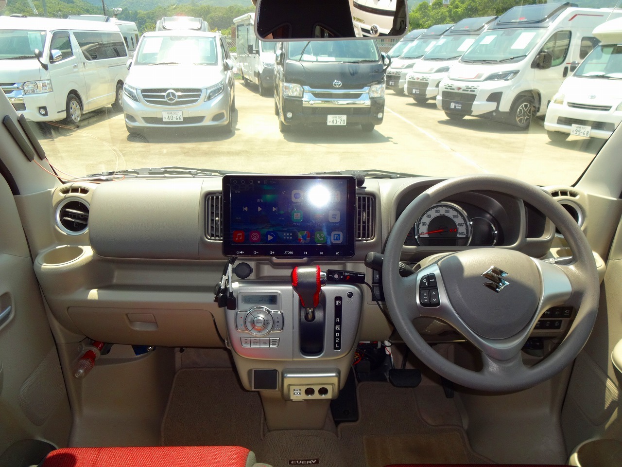 キャンピングカー 軽キャンパー ｴﾌﾞﾘｲ ﾀｼﾞﾏｷｬﾝﾊﾟｰ E340W 4WD　FF暖