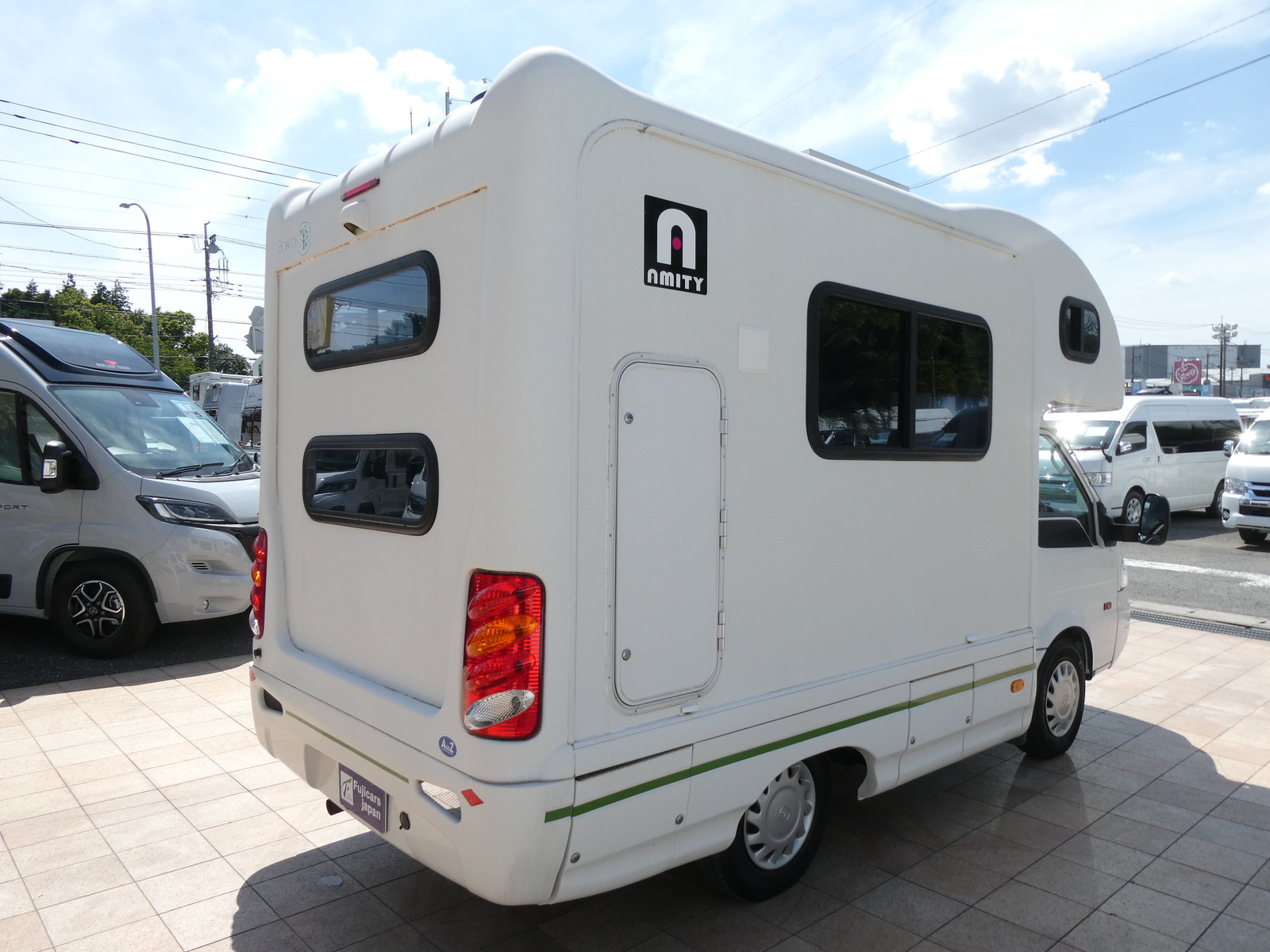 キャンピングカー キャブコン AtoZ　ｱﾐﾃｨ　ﾎﾞｽｺ　窓ｸｰﾗｰ　ｿｰﾗｰﾊﾟﾈﾙ