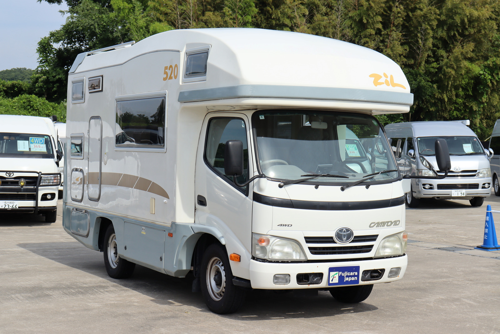 キャンピングカー キャブコン ｶﾑﾛｰﾄﾞ ﾊﾞﾝﾃｯｸ ｼﾞﾙ520　家AC　鉛3　4WD