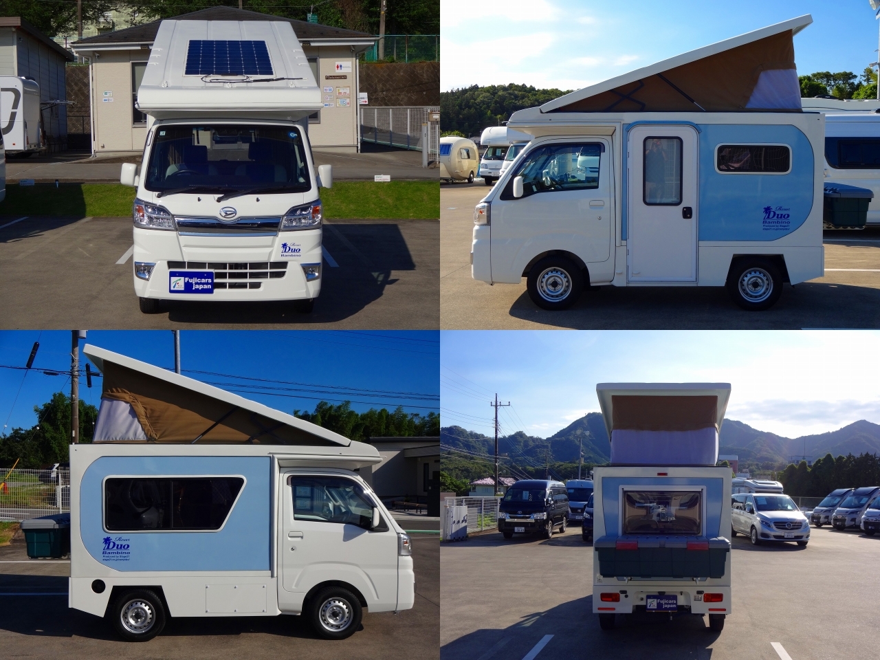 キャンピングカー 軽キャンパー ﾊｲｾﾞｯﾄ ｽﾃｰｼﾞ21 ﾊﾞﾝﾋﾞｰﾉ 4WD　ｿｰﾗ