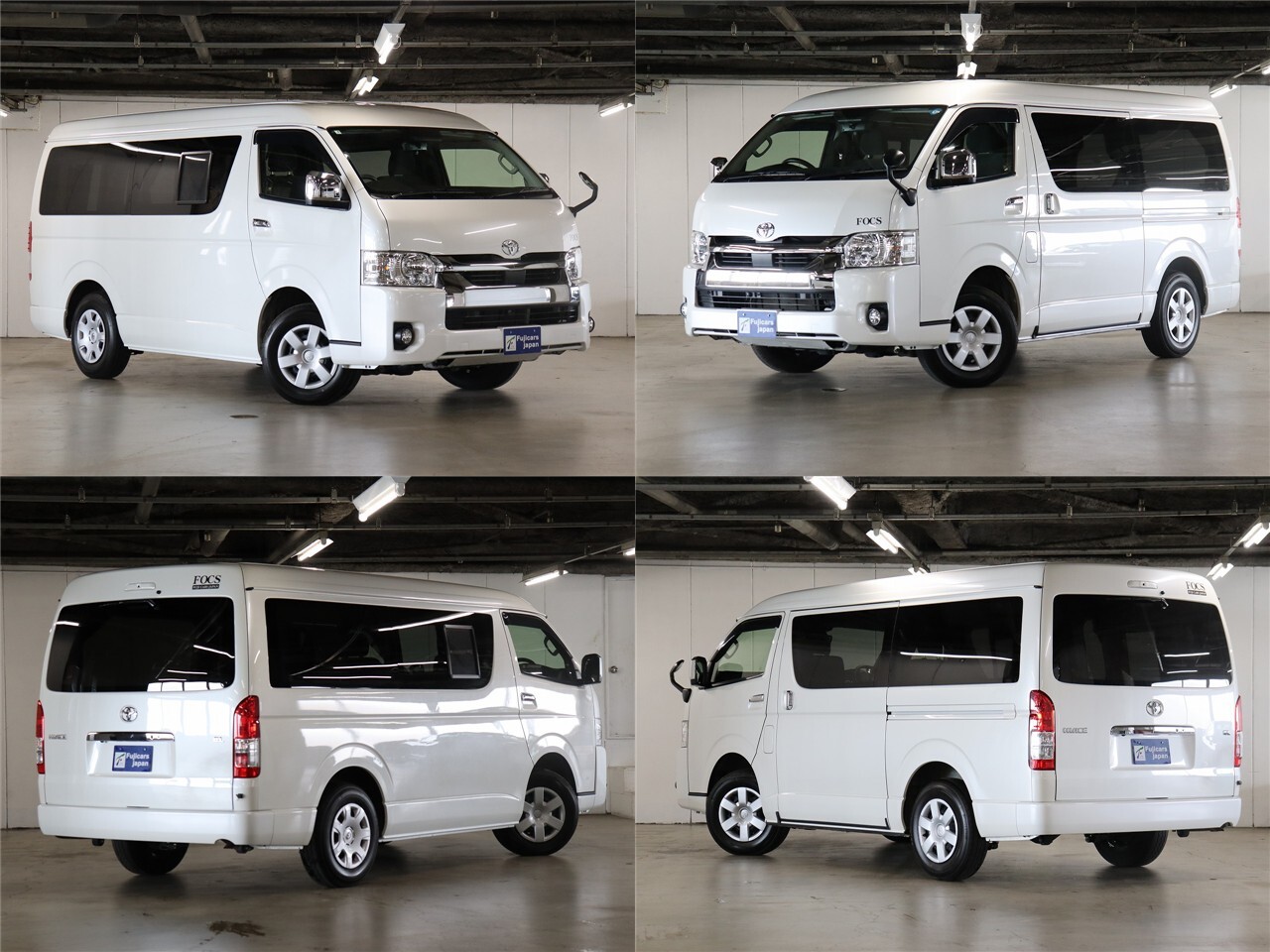 キャンピングカー バンコン ﾊｲｴｰｽ FOCS DS-L 4WD　冷蔵庫　ﾌﾘｯﾌﾟD