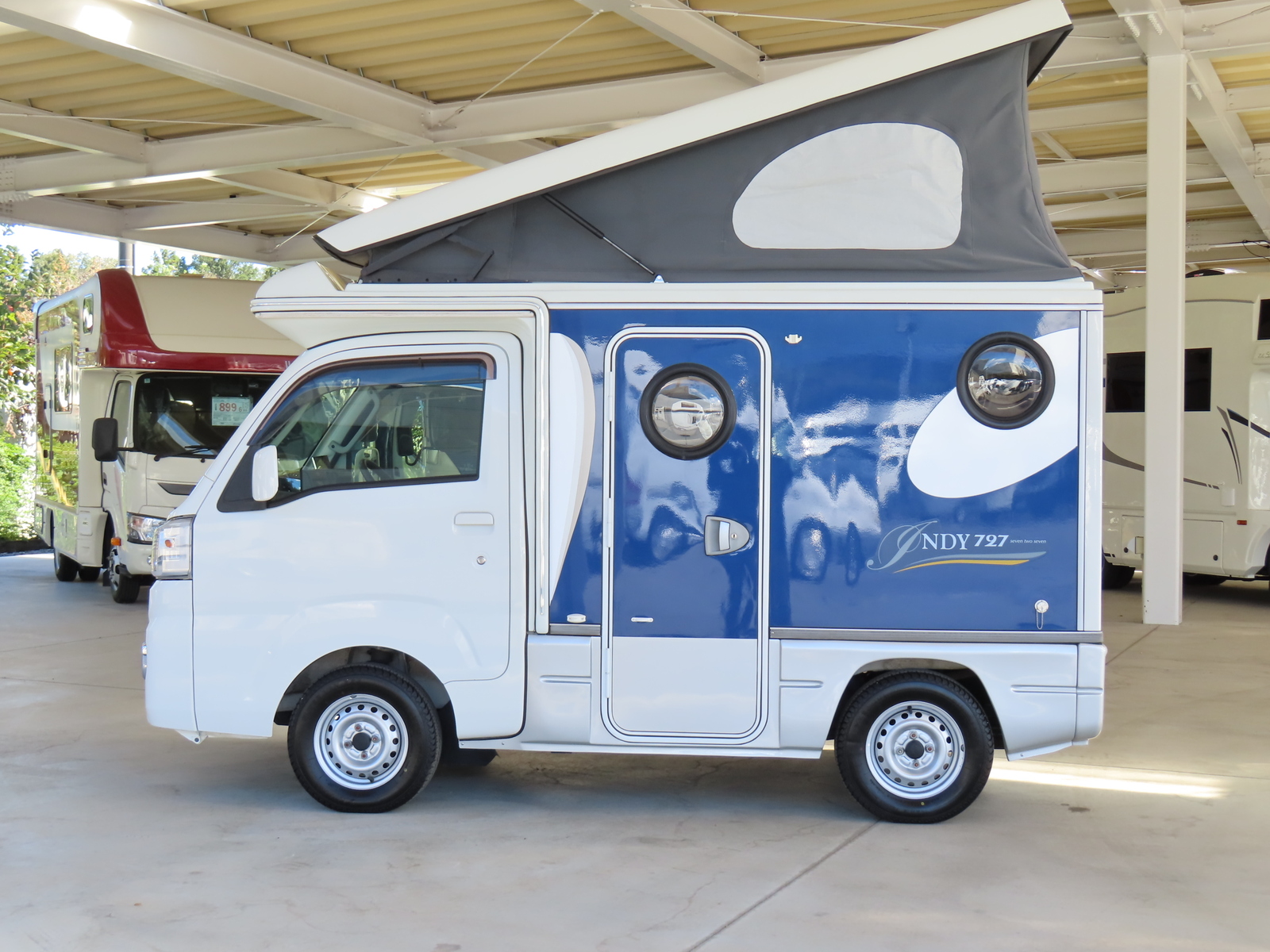 キャンピングカー 軽キャンパー ﾊｲｾﾞｯﾄ ｲﾝﾃﾞｨｱﾅRV ｲﾝﾃﾞｨ727L4WD