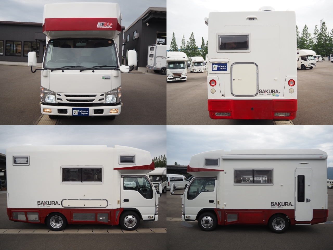 キャンピングカー キャブコン ﾋﾞｰｶﾑ NTB ｻｸﾗ 4WD DCｸｰﾗｰ